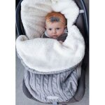 Poussette chanceliere couverture enveloppante universelle bebe nid dange hiver pour si�ge auto gris clair ...