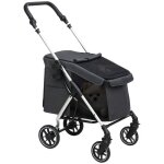 Poussette pour chien - pawhut - 4 roues légère et pliable - coussin lavable laisse de sécurité fenêtre ... Poussette pour chien - pawhut - 4 roues légère et pliable - coussin lavable laisse de sécurité fenêtre ...