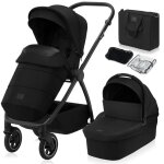 Poussette combin�e 2en1 lionelo meril - jusqu� 22kg - pack poussette nacelle sac et accessoires - noir ...