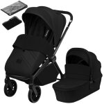 Poussette combine 2en1 lionelo mika plus - naissance jusqu 22kg - pack poussette duo nacelle sac et ...