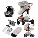 Poussette combines 3 en 1 magic zc poussette pliage automatique poussette de luxe cosy voyage systme ...