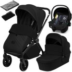 Poussette combine 3en1 lionelo mika plus - jusqu 22kg - pack poussette trio nacelle siege auto sac ...