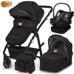 Poussette combine 4en1 lionelo bianka - jusqu 22kg - pack poussette nacelle sige auto base isofix ...