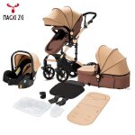 Poussette combine bebe 3 en 1 - magic zc - poussette pliable 0 a 36 mois (max30kg) sige auto et nacelle ...