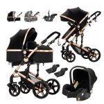 Poussette combin�e magic zc poussette 3 en 1 bebe 0 a 3 ans poussette de luxe poussette pliable automatique ...