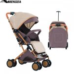 Poussette combin�e - mengda - landau assis couch� pousser ou tirer 4 roues - avec paniermoustiquaire ...