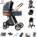 Poussette de luxe voyage 3 en 1 magic zc poussette combines cosy poussette pliage automatique qualit ...