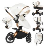Poussette magic zc poussette 3 en 1 poussette combin�es poussette cosy voyage cuir pu rotation � 360� ...