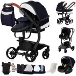 Poussette magic zc poussette 3 en 1 pousette poussette cosy voyage cuir pu sac � main porte - b�b� avec ...