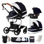 Poussette magic zc poussette 3 en 1 pousette poussette cosy voyage cuir pu sac � main porte - b�b� harnais ...