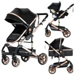 Poussette magic zc poussette 3 en 1 pousette trio 3 en 1 poussette de luxe jusqu� 15kg 0 - 3ans cadre ...