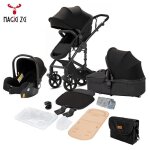 Poussette magic zc poussette 3 en 1 pousette pousette trio 3 en 1 pliage en un clic avec habillage pluie ...