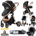 Poussette magic zc poussette 3 en 1 pousette pousette trio 3 en 1 pliage en un clic sac � main serviette ...