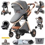 Poussette magiczcpoussette trio 3 en 1dossier r�glable0 - 36 kgpliablenouveau n�super cadeau offertgris ...