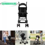 Poussette avec moustiquaire en coton - pour les bbs de 0  4 ans - poussette canope  3 sections et ...