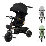Poussette triporteur avec capote solaire - mipan - tricycle bb4 en 1 - avec scurit 5 points + musique ...