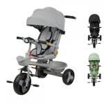 Poussette triporteur - mipan - tricycle bb - avec capote solaire + scurit 5 points + musique + lumires ...