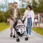 Poussette ultra compacte confortable et l�g�re d�s la naissance jusqu� 4 ans0 � 22 kg tinted gray