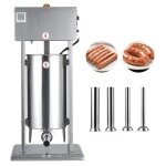 Poussoir � saucisses �lectrique - duoku - 15 l - machine verticale en acier inoxydable - avec contr�le ...