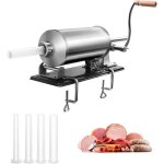 Poussoir  saucisses professionnel horizontal 48lmachine de saucisse en acier inoxydable avec 4tubes ...