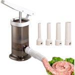 Poussoir  saucisses vertical professionnel remplissage de saucisse en acier inoxydable et 4 tubes diffrentes ...