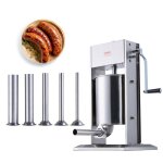 Poussoir  saucisses - vevor - xz - 10l - acier inoxydable 304 - 10 l - double vitesse