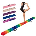 Poutre de gymnastique pliable 270cm enfants costway - poign�es de transport - 4 patins antid�rapants ...