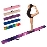 Poutre de gymnastique pliable 270cm enfants costway - poign�es de transport - 4 patins antid�rapants ...