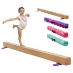 Poutre gymnastique r�glable pour enfants - vevor - 240 cm - poutre d�quilibre antid�rapante - capacit� ...