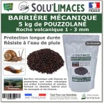 Pouzzolane 5 kg - barri�re anti limaces escargots et autres gasteropodes