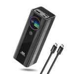 Power bank 27000mah batterie externe portable station de charge 140w � 3 ports avec lcd charger pour ...