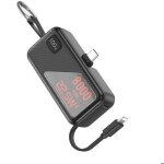Power bank - linq - mini 8000mah - usb - c 22. 5w - lightning 20w - format porte - cl� noir