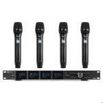 Power dynamics pd524 système de microphones uhf avec 4 micros main sans fil - 100 canaux Power dynamics pd524 système de microphones uhf avec 4 micros main sans fil - 100 canaux