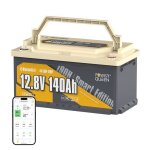 Powerqueen 12v140ah batterie au lithium lifepo4 sous s�ge 150a bms bluetooth 5. 0 protetion de froid ...