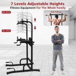 Power tower pull up bar workout dip station for strength training suitable for home gym fitness Power tower pull up bar workout dip station for strength training suitable for home gym fitness
