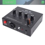 Prampli microphone avec 3 entre 60 db gain 48 v phantom power mic gain booster pour le micro dynamique ...