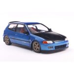 Miniature - solido - honda civic (eg6) 1991 - cobalt blue pearl - solido works - �chelle 1 / 18
