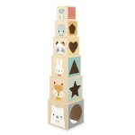 Ma première pyramide en bois - jouet déveil - 6 cubes à empiler - jouet dempilement et dencastrement ... Ma première pyramide en bois - jouet déveil - 6 cubes à empiler - jouet dempilement et dencastrement ...