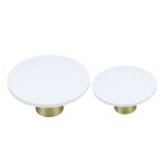 Pr�sentoir � g�teaux - gigicial - lot de 2 - m�tal - 25x15 cm - 20x10 cm