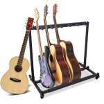 Pr�sentoir guitare - support de guitare - rack de rangement pour guitare - pour 5 guitares pied - support ...