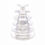Pr�sentoir � macarons � 6 niveaux pour f�te danniversaire de mariage pr�sentoir � g�teaux en plastique ...