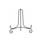 Pr�sentoir plaque fun�raire fer 8 pouces chevalet support cadre photo design classique noir