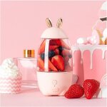 Presse - agrume lectrique blender portable - 123 - mini juicer cup 330ml - rose - usb charge manuelle ...