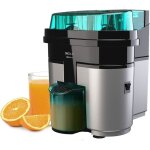 Presse - agrumes �lectrique essentialvita twice black. 90 w double t�te et coupeur filtre pour pulpe ...