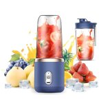 Presse - agrumes �lectrique portable pour jus et smoothies6 lames puissantchargement usb avec 1 tasse ...