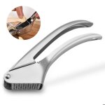 A presse - ail en acier inoxydable presse - ail manuel 18 x 125 x 3 cm - facile � nettoyer poign�e ergonomique ...