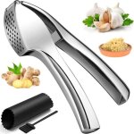 Presse - ail premium inox ? broyeur sans �plucher gingembre durable label