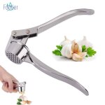 Presse ail premium - professionnel - alliage zinc / acier inox - ergonomique - nettoyage facile - argent ...