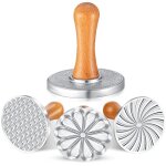 Presse  biscuits - non spcifi - mtal - poigne en bois - 3 motifs - non compatible lave - vaisselle ...