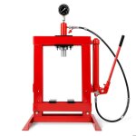 Presse hydraulique datelier - eberth - 10t avec manom�tre - hauteur de travail 375 mm - largeur de travail ...